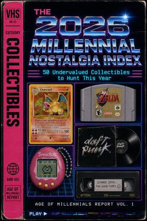 The 2026 Millennial Nostalgia Index — VHS-style report cover